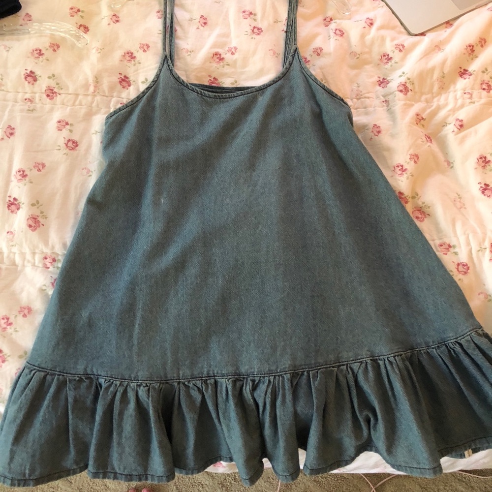 One Teaspoon Baby Doll Denim Tank Dress - Picture 5 of 8